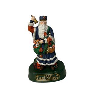 Vintage Grandeur Noel Belgium Santa of the World Holiday Figurine Porcelain 10X6
